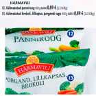 Allahindlus - HÄRMAVILI 12. Külmutatud panniroog 400 g; 13. Külmutatud brokoli, lillkapsa, porgandi segu