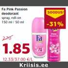 Allahindlus - Fa Pink Passion
deodorant