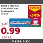 Allahindlus - Blend-a-med Anti
Cavity Mild Mint
hambapasta
100 ml