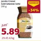 Allahindlus - Jacobs Cronat
Gold lahustuv kohv
200 g