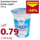 Allahindlus - Saaremaa Saare
Kreeka jogurt
380 g