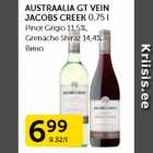 Allahindlus - AUSTRAALIA GT VEIN JACOBS CREEK 0,75 L