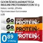 Allahindlus - GOON ŠOKOLAADIKATTEGA INULIINI PROTEIINIBATOON 50 G