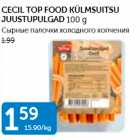 CECIL TOP FOOD KÜLMSUITSU JUUSTUPULGAD 100 G