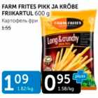 FARM FRITES PIKK JA KRÕBE FRIIKARTUL 600 G