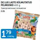 DE LUX LASTE KÜLMUTATUD PELMEENID 400 G