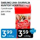 DARLING LIHA-JUURVILJA KUIVTOIT KOERTELE 3 KG