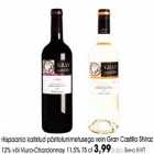 Allahindlus - Hispaania kaitstud päritolunimetusega vein Gran Costillo Shiraz l2% või Viura-Chardonnay 11,5% 75 cl