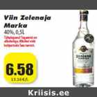 Allahindlus - Viin Zelenaja
Marka
40%,0,5L