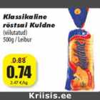 Allahindlus - Klassikaline
röstsai Kuldne
(viilutatud)
500g / Leibur