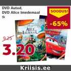 Allahindlus - DVD Autod,
DVD Alice Imedemaal
tk