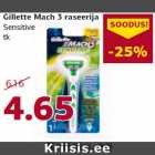 Allahindlus - Gillette Mach 3 raseerija
Sensitive
tk