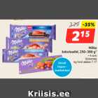 Allahindlus - Milka
šokolaadid, 250-300 g*