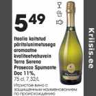 Allahindlus - Itaalia kaitstud päritolunimetusega aromaatne kvaliteetvahuvein Terra Serena Prosecco spumante Doc 