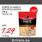 Allahindlus - FORTE CLASSICO
JUUSTULAASTUD
100 g