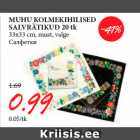 Allahindlus - MUHU KOLMEKIHILISED
SALVRÄTIKUD 20 tk