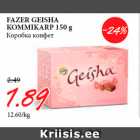 FAZER GEISHA
KOMMIKARP 150 g