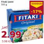 Allahindlus - Fitaki juust
500 g