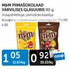 M&M PIIMAŠOKOLAAD VÄRVILISES GLASUURIS 90 G