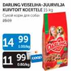 DARLING VEISELIHA-JUURVILJA KUIVTOIT KOERTELE 15 KG