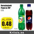 Allahindlus - Karastusjook
Pepsi ja 7UP
0,5L
