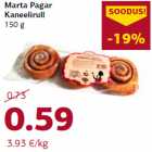 Allahindlus - Marta Pagar
Kaneelirull
150 g