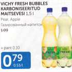 VICHY FRESH BUBBLES KARBONISEERITUD MAITSEVESI 1,5 L