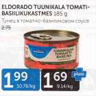 ELDORADO TUUNIKALA TOMATIBASIILIKUKASTMES 185 G