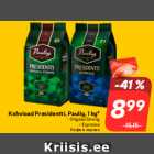 Kohvioad Presidentti, Paulig, 1 kg*