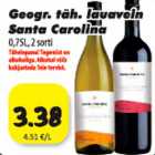 Allahindlus - Geogr.täh. lauavein Santa Carolina 0,75L,2sorti