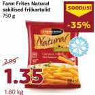 Allahindlus - Farm Frites Natural
sakilised friikartulid
750 g