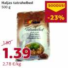 Allahindlus - Haljas tatrahelbed
500 g