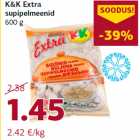 Allahindlus - K&K Extra
supipelmeenid
600 g