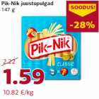 Allahindlus - Pik-Nik juustupulgad
147 g