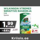 Allahindlus - WILKINSON XTREME3
SENSITIVE RASEERIJA
3 tk