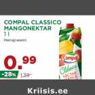 Allahindlus - COMPAL CLASSICO
MANGONEKTAR
1 l