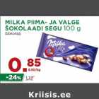 Allahindlus - MILKA PIIMA- JA VALGE
ŠOKOLAADI SEGU 100 g