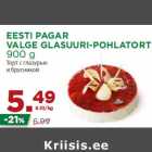 Allahindlus - EESTI PAGAR
VALGE GLASUURI-POHLATORT
900 g