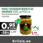 Allahindlus - MINU KONSERVEERITUD
HERNES 690 g/450 g