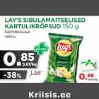 Allahindlus - LAY’S SIBULAMAITSELISED
KARTULIKRÕPSUD 150 g