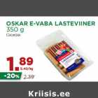 Allahindlus - OSKAR E-VABA LASTEVIINER
350 g