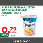 Alma muraka-juustu-koogimaitseline jogurt