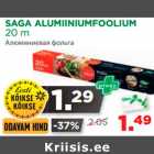 SAGA ALUMIINIUMFOOLIUM 
20 m