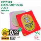 Allahindlus - ESTOVER 
EESTI JUUST 25,2% 
200 g
viilutatud