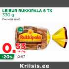 Allahindlus - LEIBUR RUKKIPALA 6 TK 
330 g