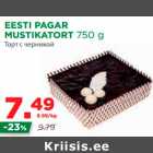 Allahindlus - EESTI PAGAR 
MUSTIKATORT 750 g