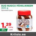 Allahindlus - DUO NUSICA PÄHKLIKREEM 
400 g