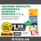 Allahindlus - PEDIGREE DENTASTIX 
NÄRIMISPULK 
SUURTELE 
KOERTELE 270 g