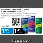 Allahindlus - NOCCO BCAA KARBONISEERITUD FUNKTSIONAALNE JOOK 0,33 L