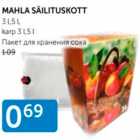 MAHLA SÄILITUSKOTT